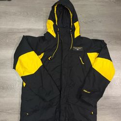 Polo Ralph Lauren Sport Rlx Gortex Jacket Black/yellow Size S VINTAGE RATE