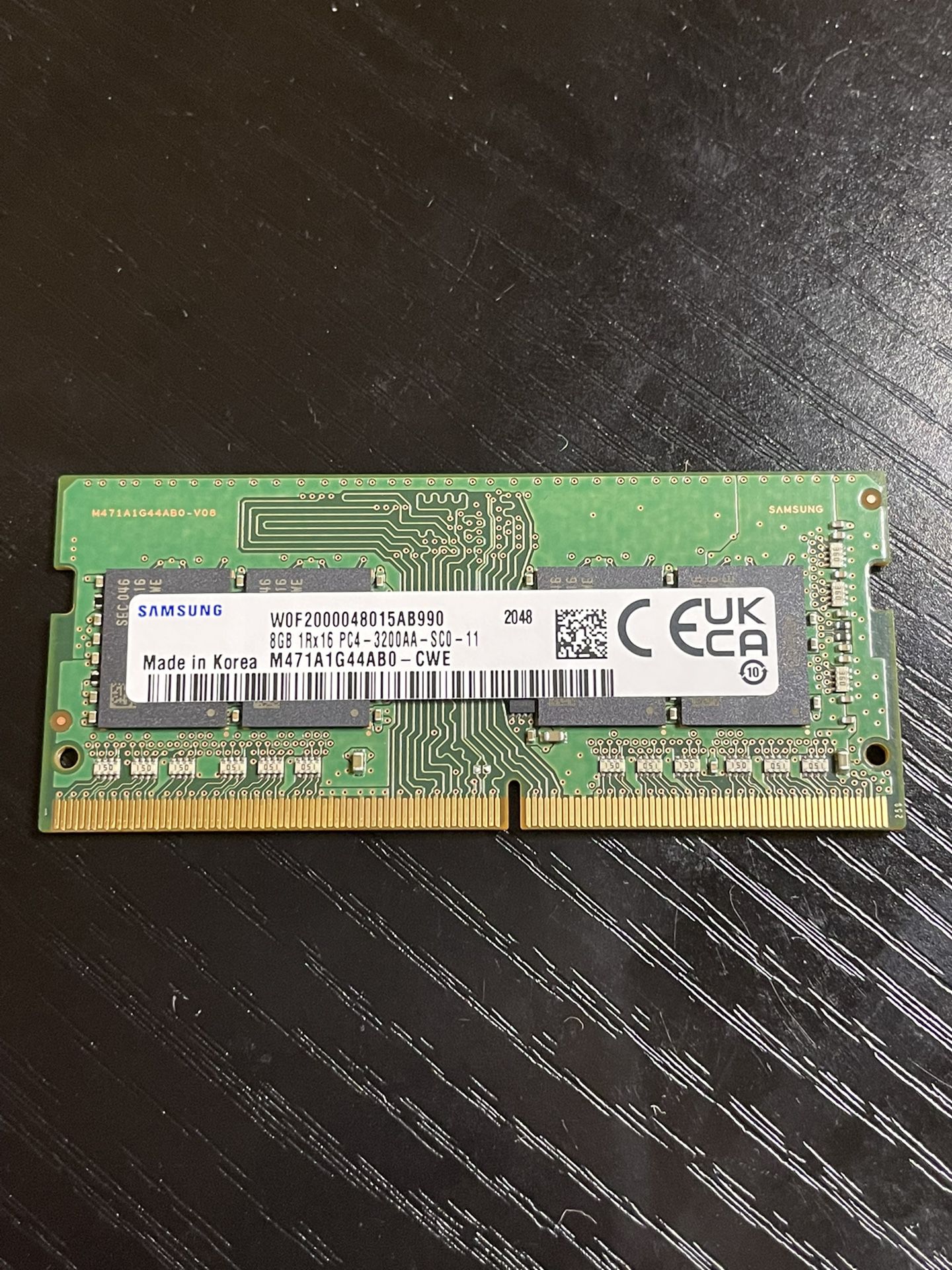 Samsung 1x8GB DDR4 3200MHz SODIMM Laptop RAM Memory