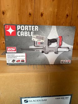 NEW ⭐ Porter Cable PCCGG001D1 20V MAX Grease Gun Kit with Battery,Charger & Tote