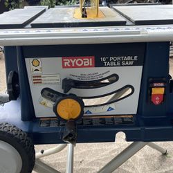 10' TABLE SAW WITH WHEEL STAND