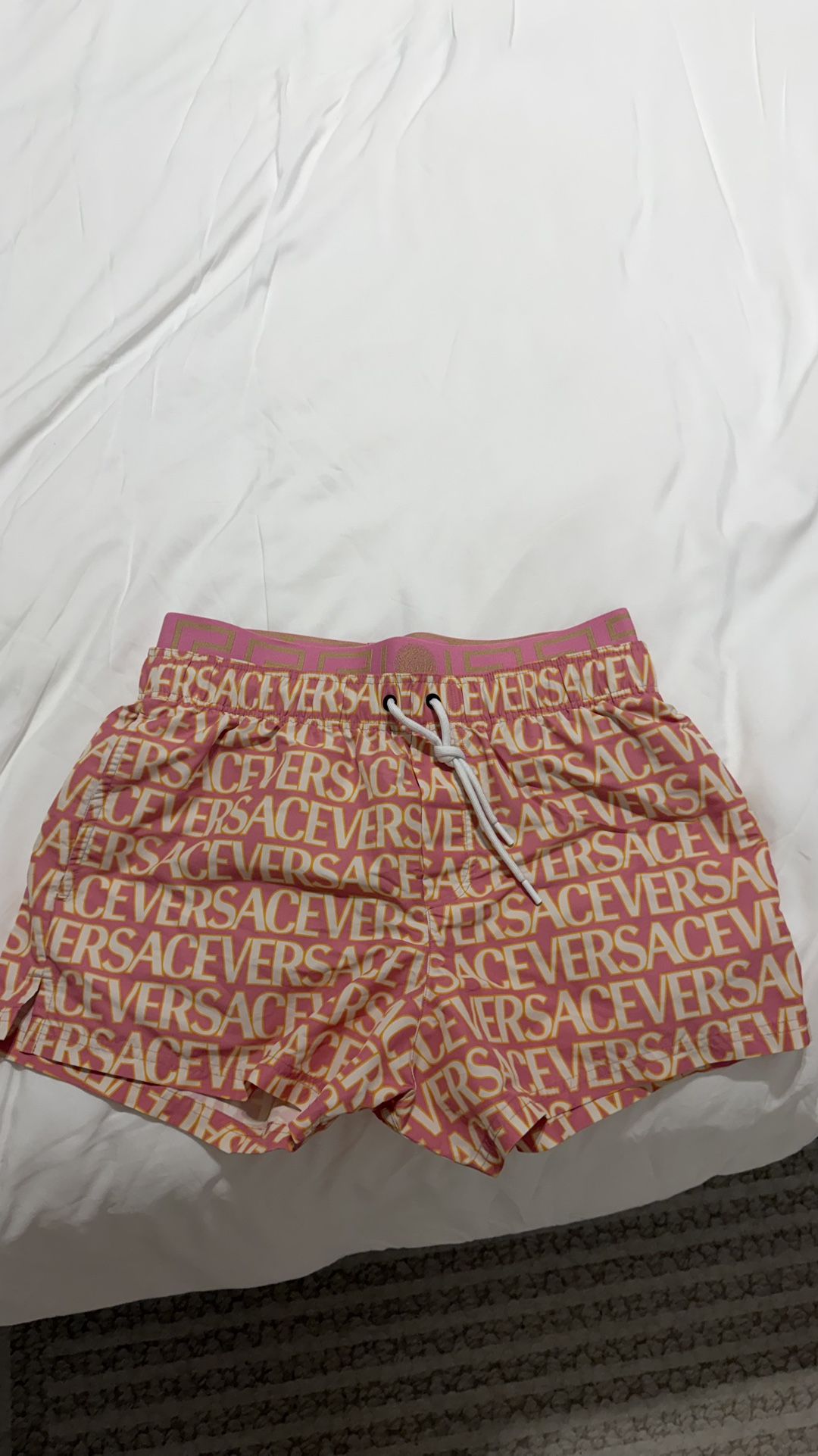 Versace Men’s Pink Swimtrunks Sz S