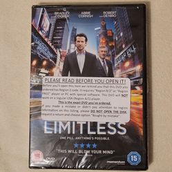 Region Free /Region 2 Dvd - Brand New- Unopened DVD - Limitless 