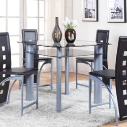 1770 5P ECHO COUNTER HEIGHT TABLE and 4 CHAIR

