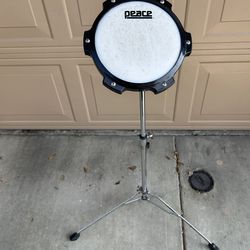 Peace drum pad 8” practice with stand.