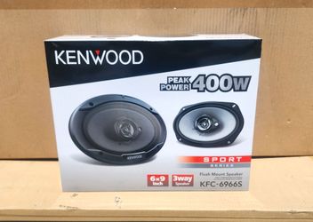 Kenwood Car Speakers 6"x9" 3-Way Coaxial Speaker System 400 Watts KFC-6966S 🚨 Payment Options Available 🚨 No Credit Needed 🚨
