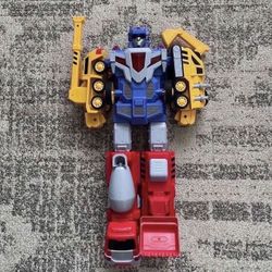 Construction Vehicles Transform Robot Toys  5 in 1 Trucks Gifts for Boys Girls 