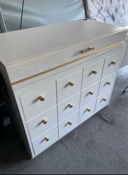 Dresser is marble