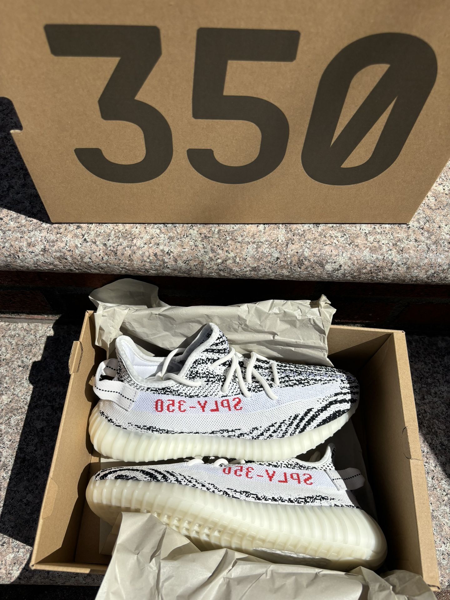 Adidas Yeezy 350 Zebra Brand New Size 9.5