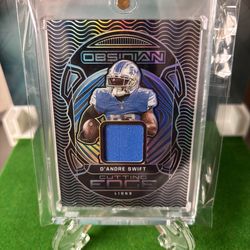 D’Andre Swift Obsidian 2022 Thick Patch. No. CE-DSW