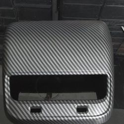 Rear Seat Air Vent Cover Compatible with Tesla Model 3 Y Carbon Fiber Pattern 