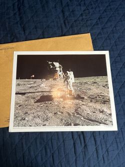 Vintage Moon Landing Picture 
