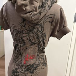 Y2K Flower Hibiscus Jacket Vintage 