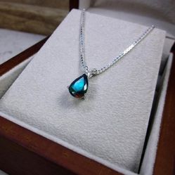 Genuine Black Opal Pendant, October Birthstone Jewelry, Natural Opal Pendant, Black Gemstone Jewelry, Fine Jewelry, Black Solitaire Necklace 