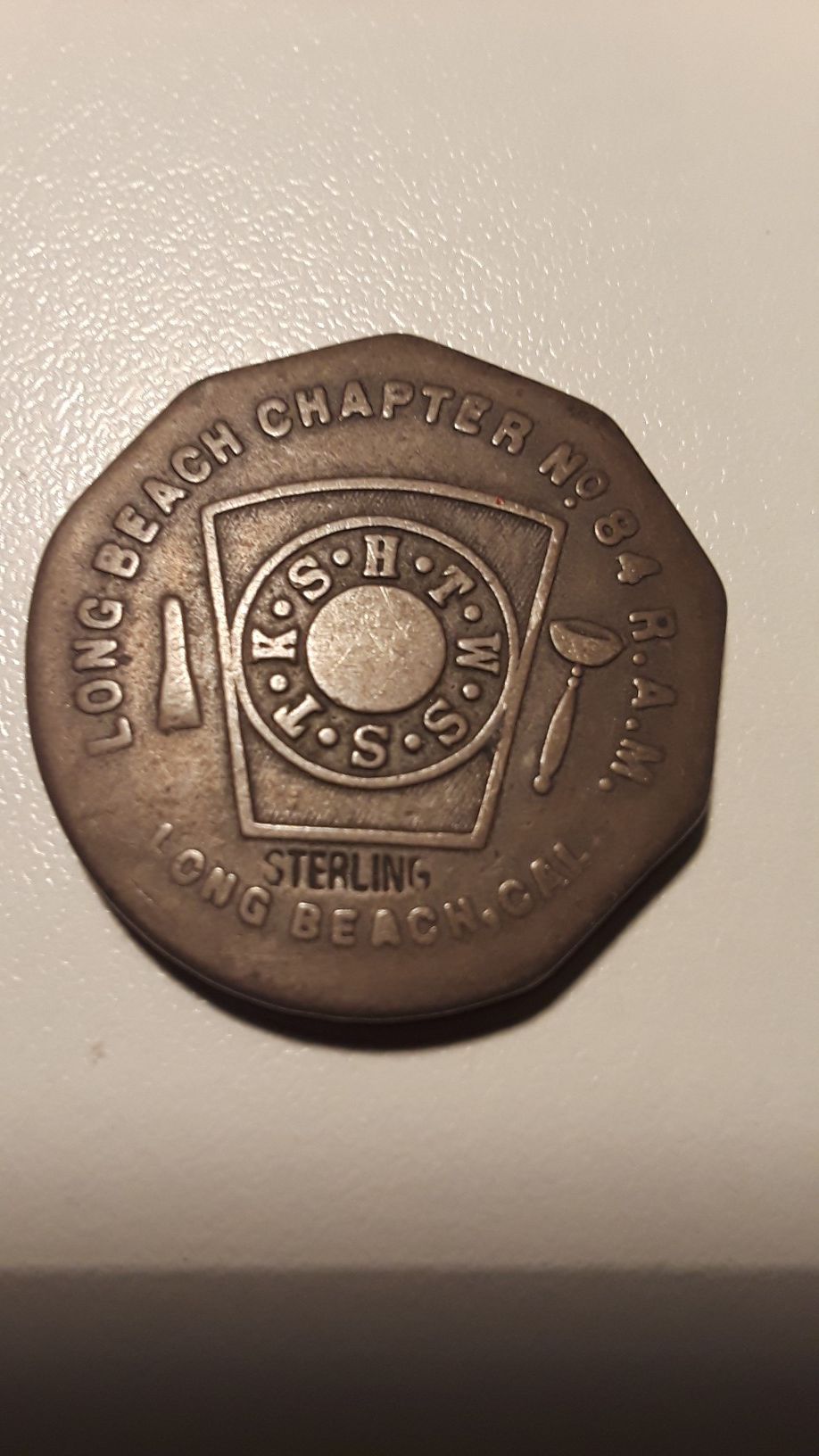 Masonic sterling antique coin/token