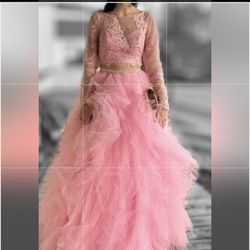 Pink Mori Lee Prom Dress Size 2