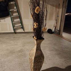 Metal Flower Vase, Light Up Branches