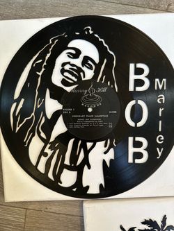 Handmade Bob Marley Cut Vinyl Record Wall Art – Venice Beach Artist