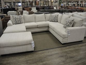2 Pc Reversible Sectional - Cream | L-Shaped Couch | Corner Couch