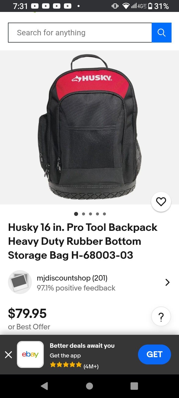 Backpack 30bucks