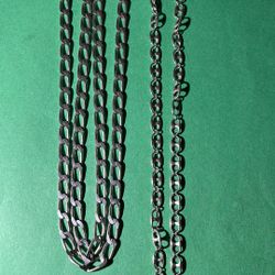 Sterling Silver Chains. 2 pcs.