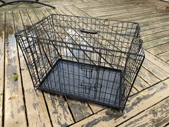 🦴 Medium Pet Crate – 30” x 21” x 18.5” – Clean & Ready to Go! 