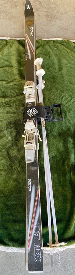 Vintage Atomic Ski Setup - Skis, Boots, Poles & Tote