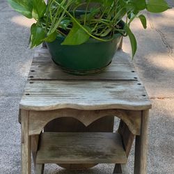 Vintage 3 in 1 - chair, step ladder and ironing board - Solid wood