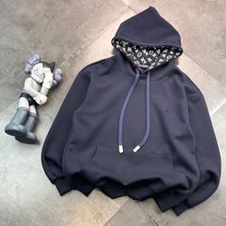 Double-draw loose-fitting hooded sweatshirt! L