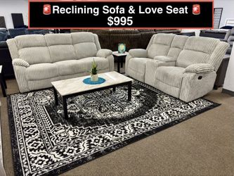 Brand New Corduroy Sofa and love seat with  4 recliners