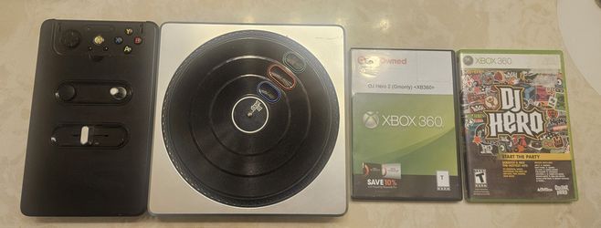 XBOX360 DJ Hero 1&2&Controller