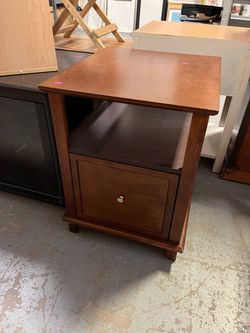 Filing cabinet end table (in store)