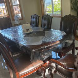 Big Table With 8 Chairs