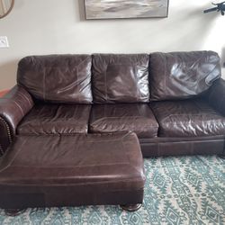 Full Sized Leather Couch