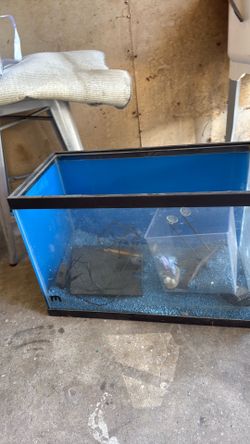 2 tanks one small one large with everything in it