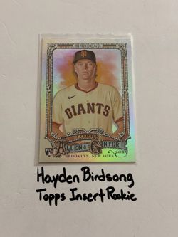 Hayden Birdsong San Francisco Giants Pitcher Topps Short Print Insert Rookie Card.
