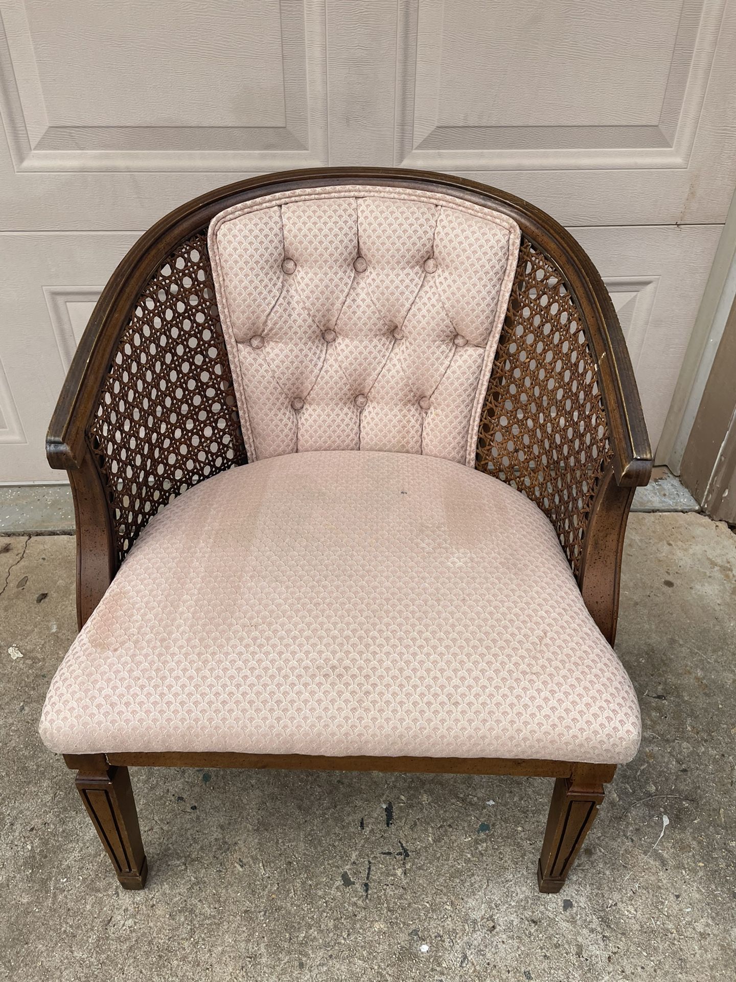 MCM Modern Vintage Cane Accent Chair