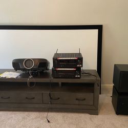Projector With Sound System And Amplifiers 