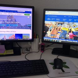 Dual monitor Desktop Computer