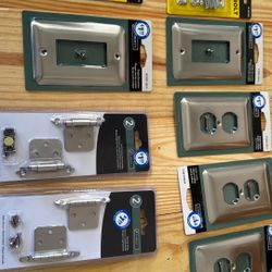 Assorted Hinge Tower Bolt And Outlet Steels Still Plate 