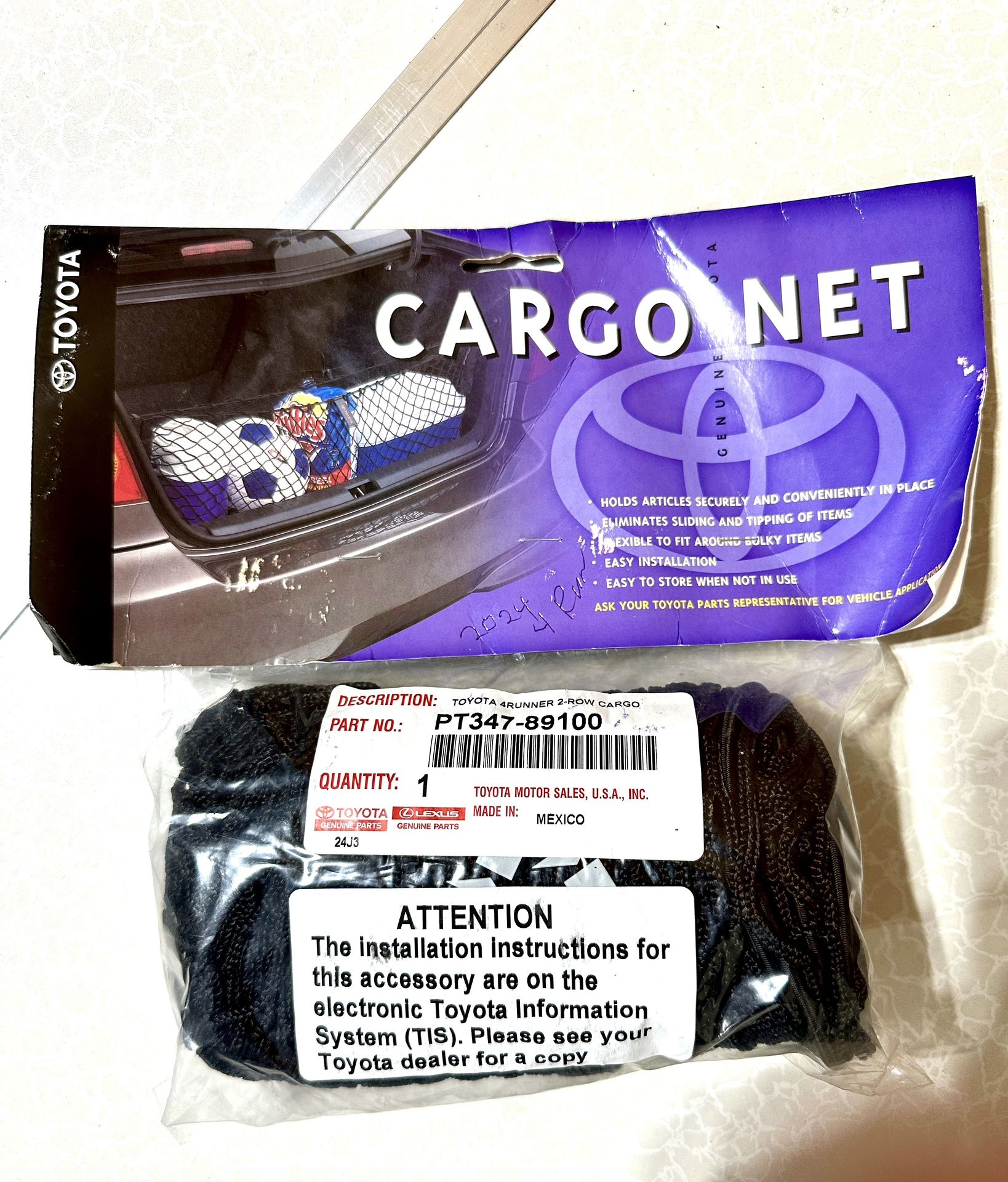 Toyota 2024 4Runner 2-Row Cargo Net