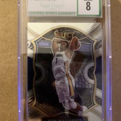 2020-21 Panini Select #1 Zion Williamson CSG 8