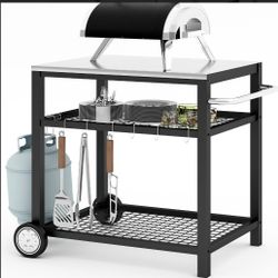 Movable Food Prep and Work Cart