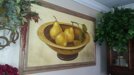Huge fruit painting