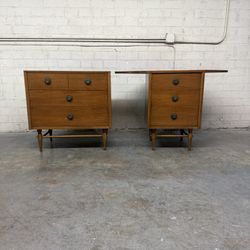 Delivery Is Available Rare Harmony House Mid-Century Walnut 2-Piece Set – nightstand& Matching Corner Desk 750 OBO! 