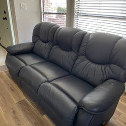 Navy blue BarcaLounger- EXCELLENT Condition! 