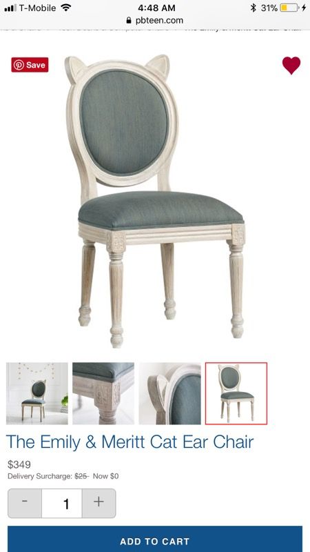 Pottery Barn “Emily & Meritt Cat Ear Chair”