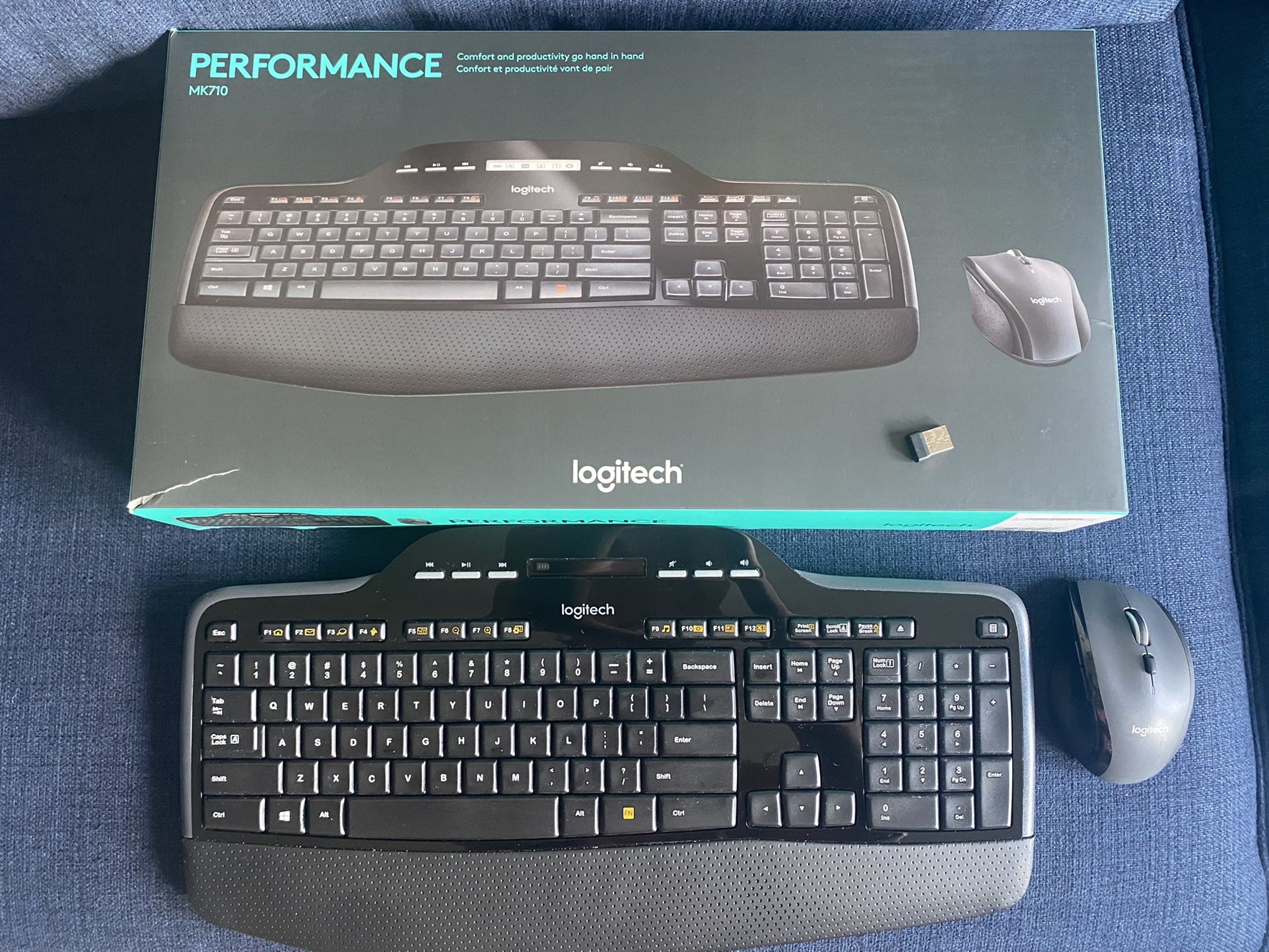 Logitech MK710 Wireless Keyboard and Mouse Combo — Includes Keyboard and Mouse