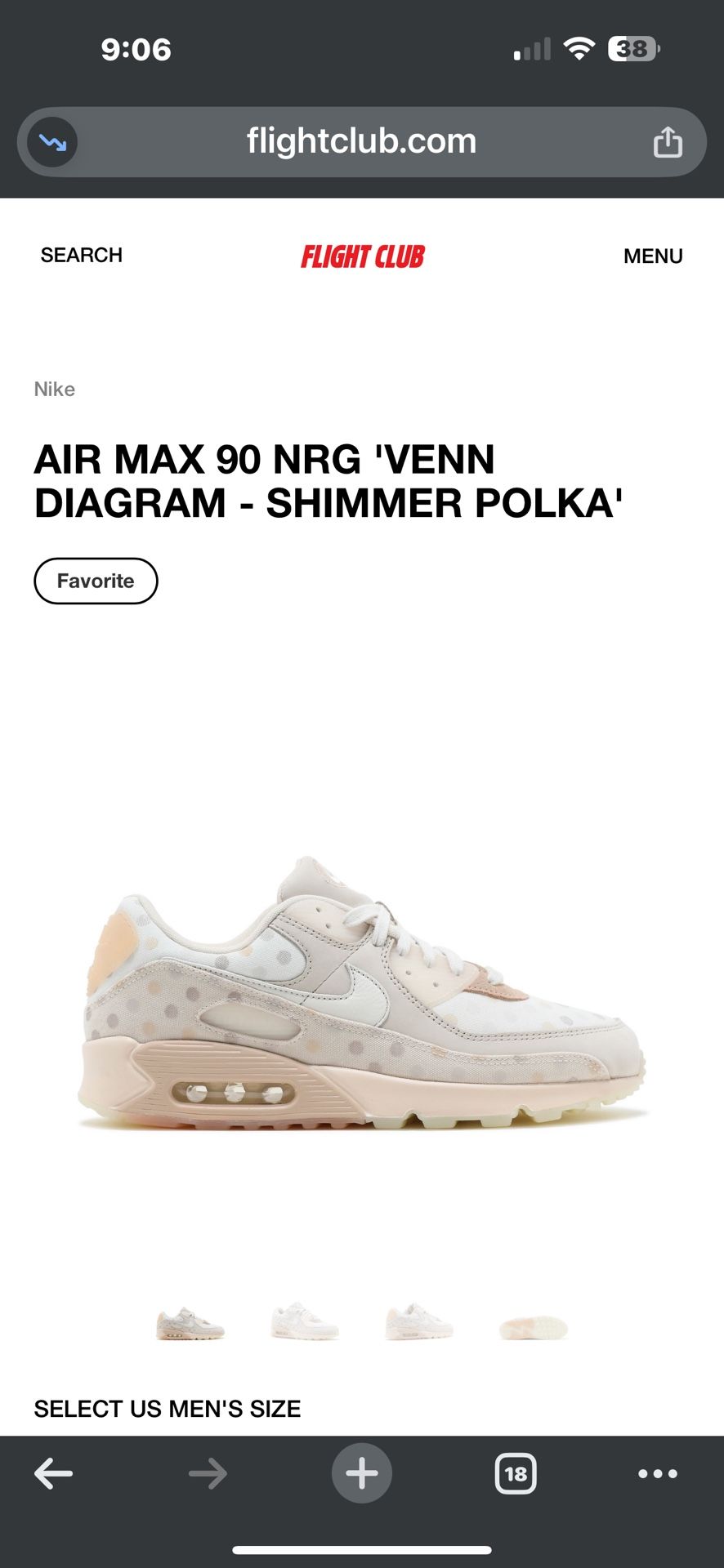 Airmax 90 NRG ‘VENN DIAGRAM - Shimmer Polka