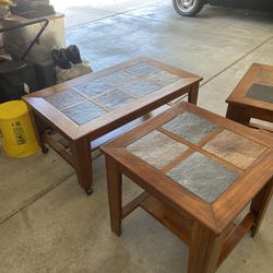 Coffee Table Añ& 2 End Tables
