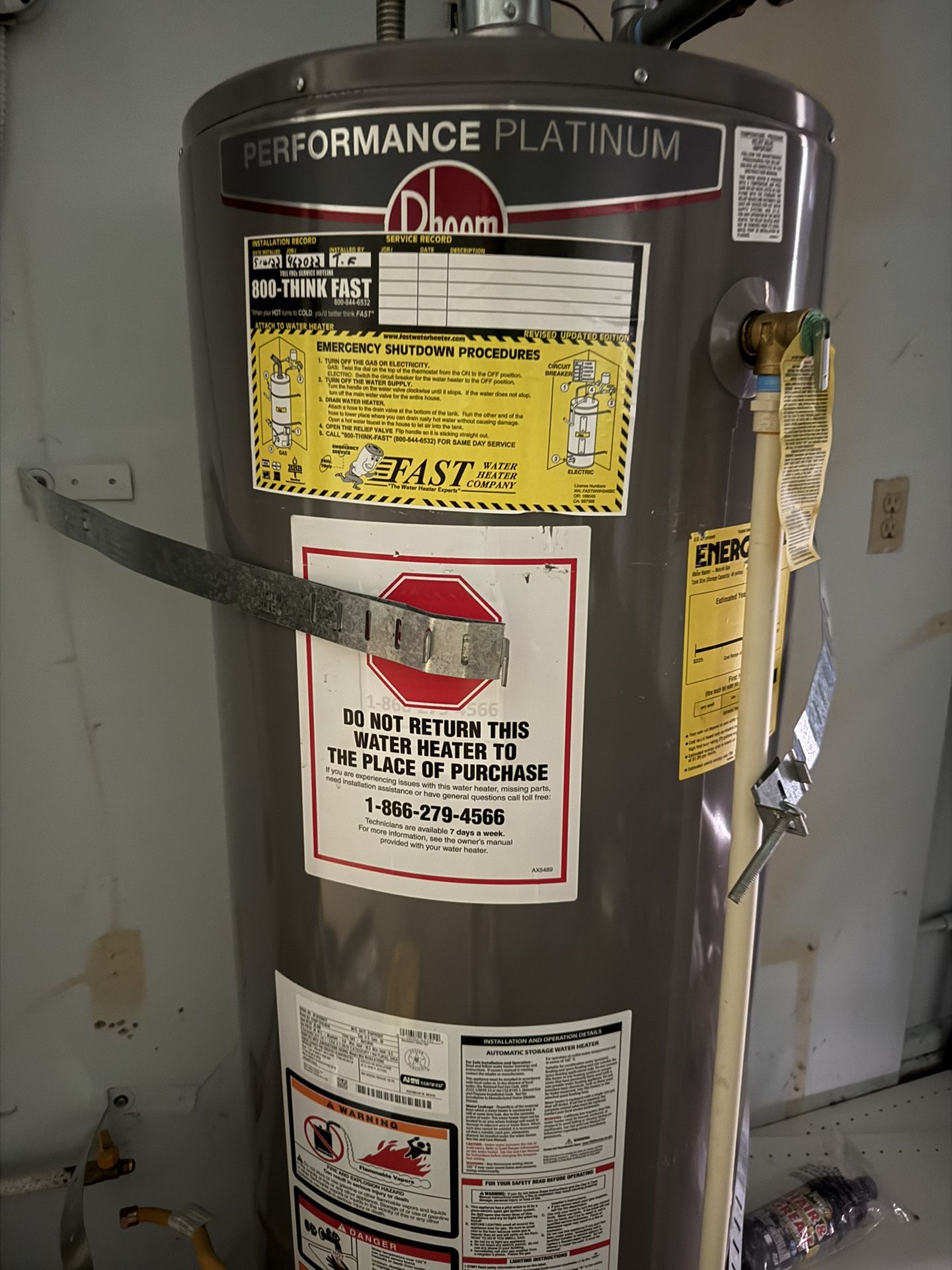 Gas Water Heater (1 Year Old)